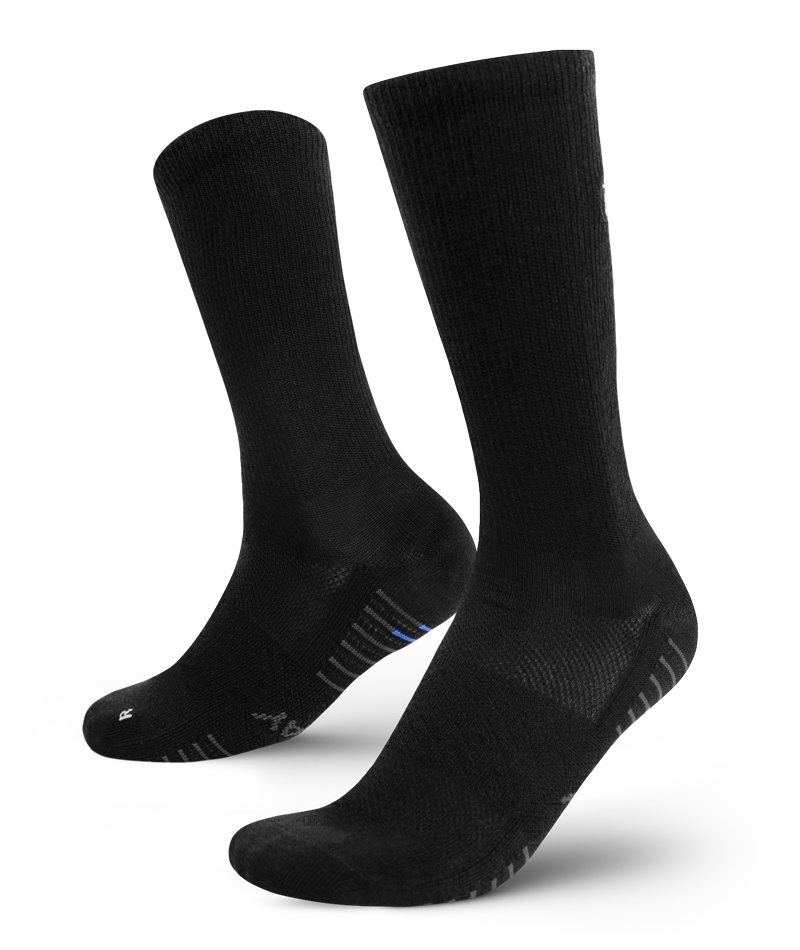 Merino Lite Crew Socks Black