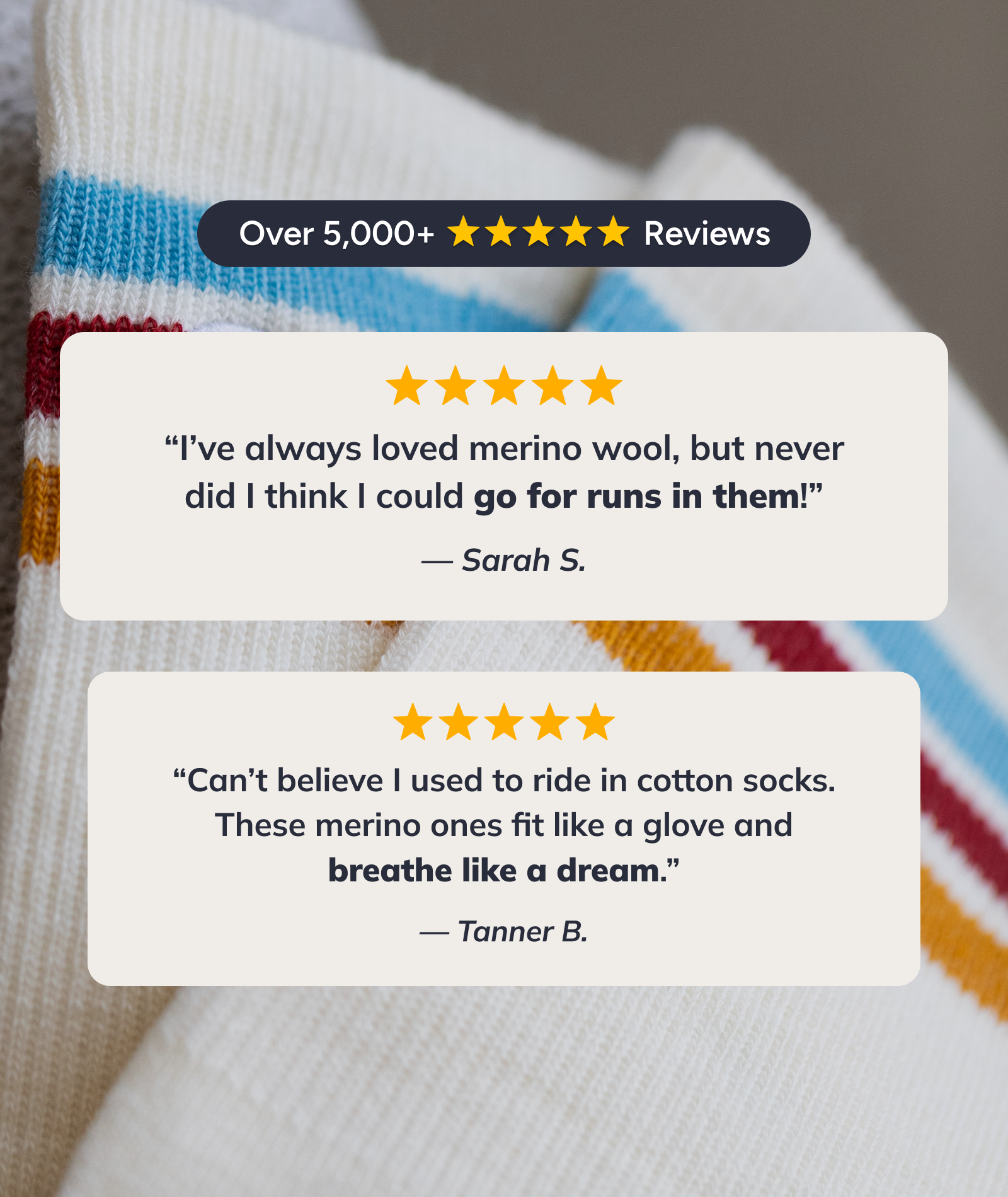 Merino Lite Crew Socks Sky
